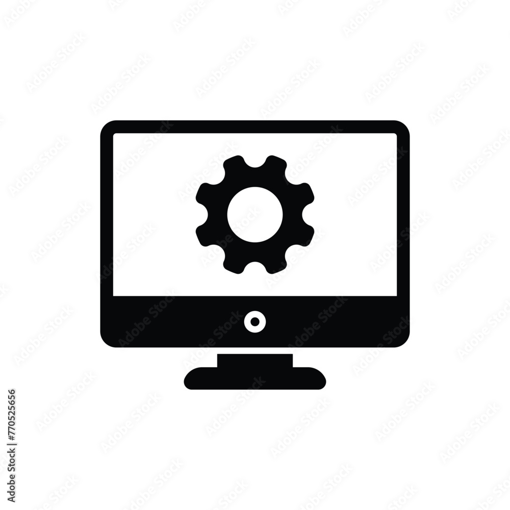 black solid Web Development vector icon black solid Web Development vector icon