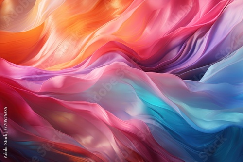 Abstract 3d luxury premium background, colorful flowing curved waves, golden accent, lighting effect