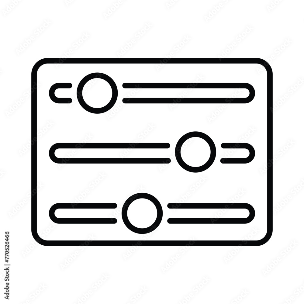 Adjust icon editable stock vector icon Adjust icon editable stock vector icon
