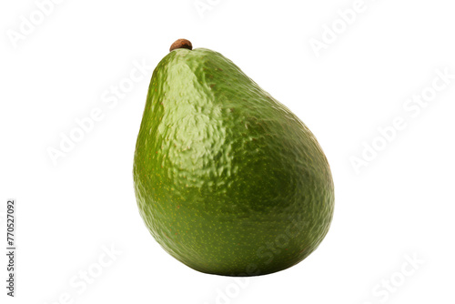 Green Pear on White Background. On a White or Clear Surface PNG Transparent Background.