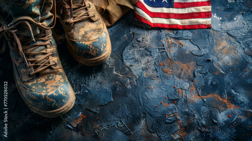 background illustration  for 4yh July US patriot veterans day - obrazy, fototapety, plakaty 