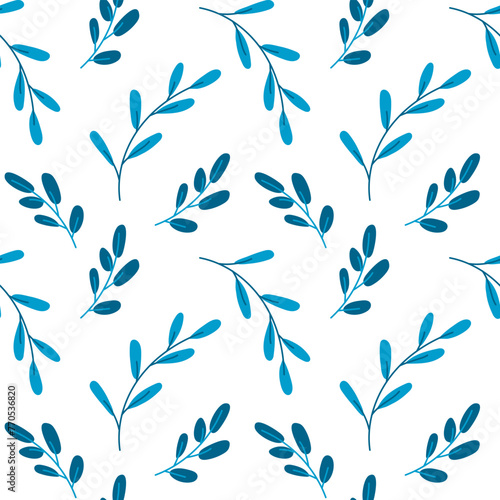 The branch pattern. Floral seamless pattern. The endless pattern can be used for wallpapers, patterns, web page backgrounds, surface textures. Printing on textiles and paper