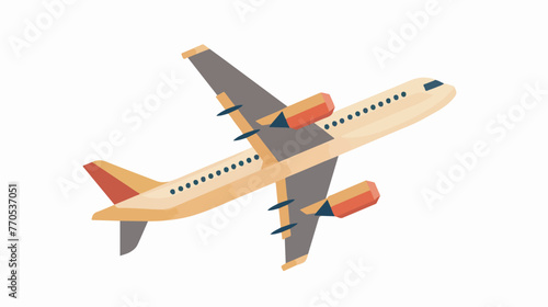 Plane icon vector solid  flat vector 
