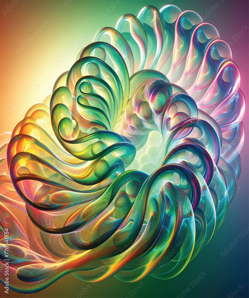 Rainbow Abstract Twist and Spiral Pattern Background Rainbow Abstract Twist and Spiral Pattern Background