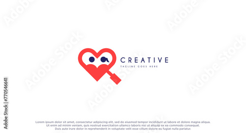 Professional dating love match logo design inspirations