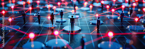 Connected World: A Visual Representation of Networking and Social Connectivity in the Digital Age