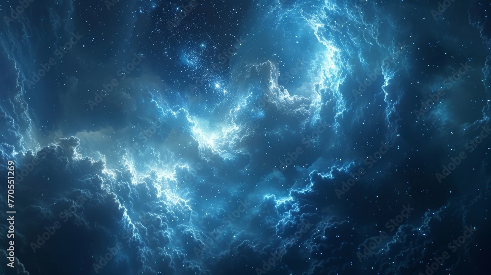 Fototapeta premium Craft a visually striking scene that highlights the enchantment of stars