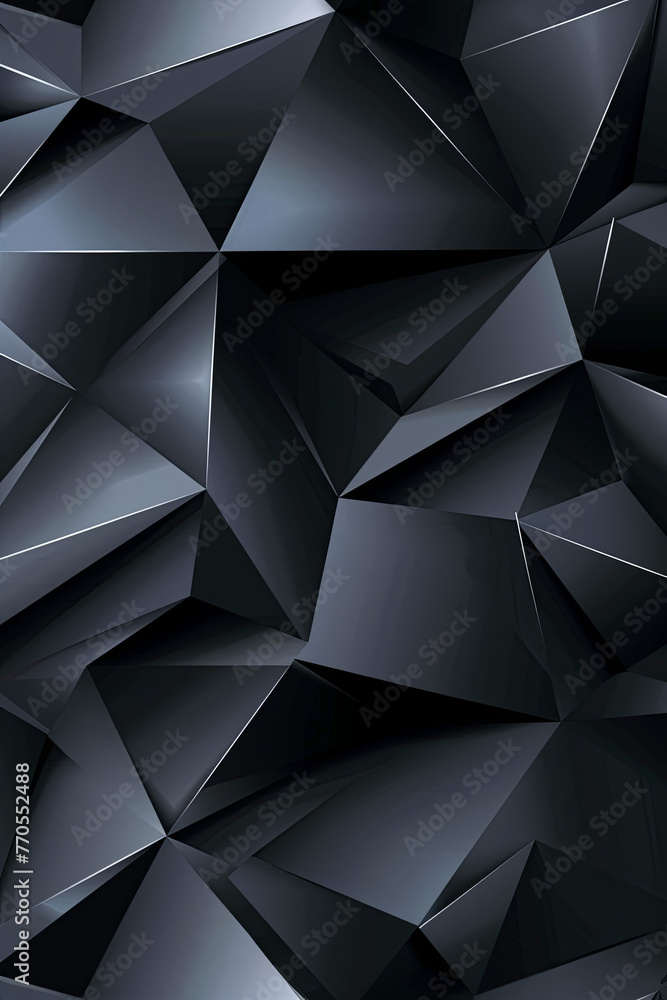 Fototapeta premium Glossy metallic geometric triangle patterns for background