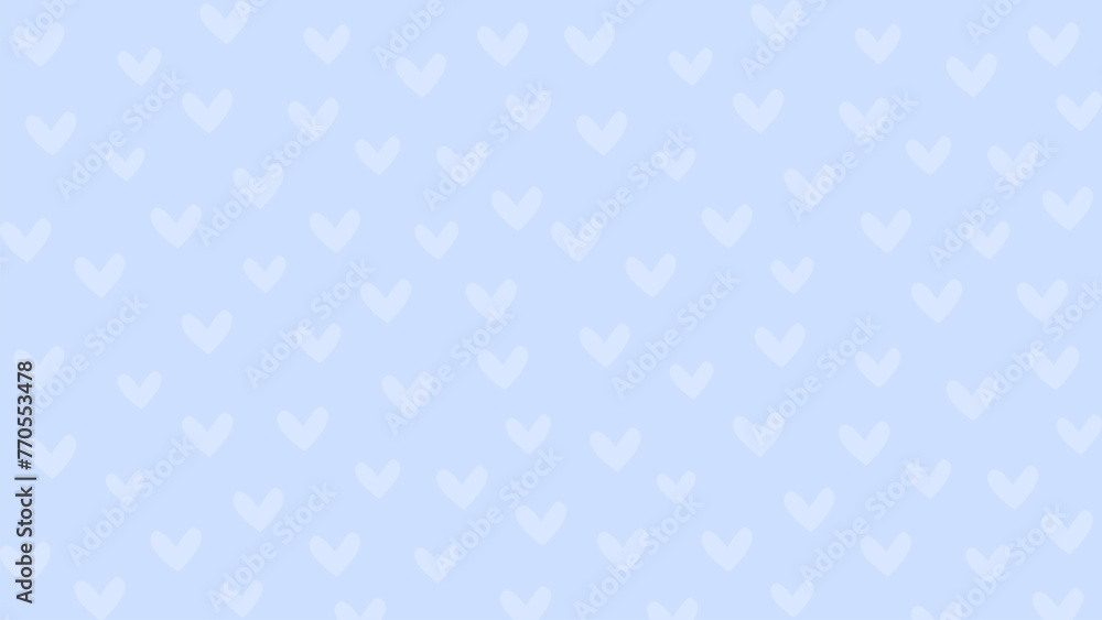 Light blue vector illustration with hearts. Valentine's Day holiday background texture, romantic wedding design, Love