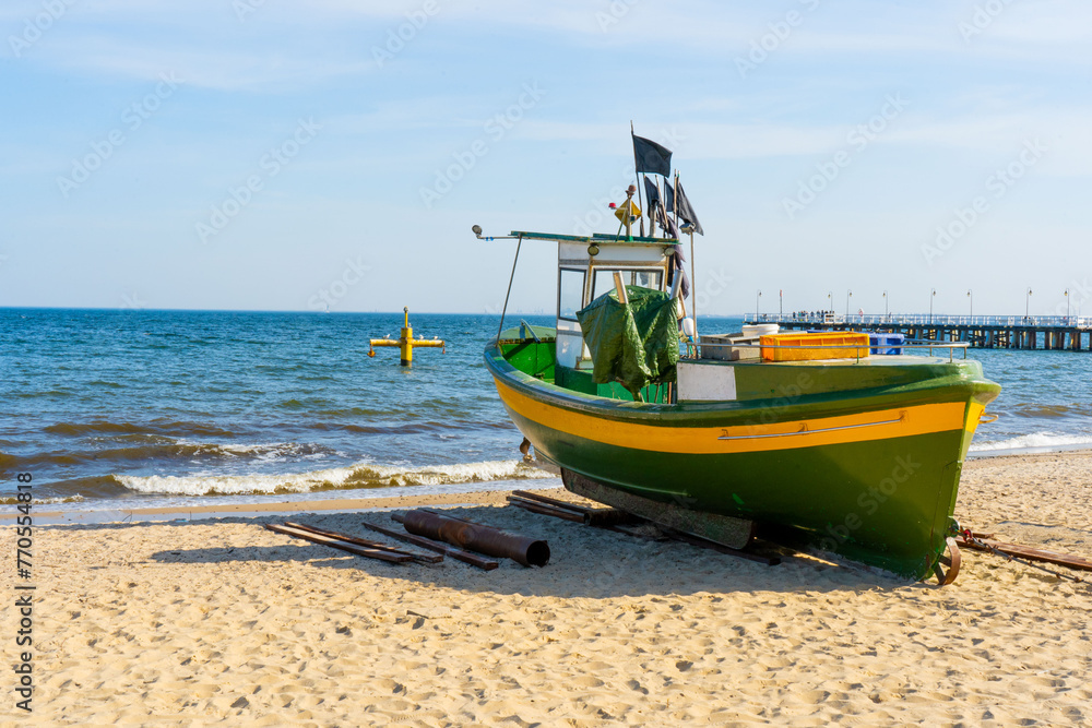 boats on the beach sea, ship, fishing, water