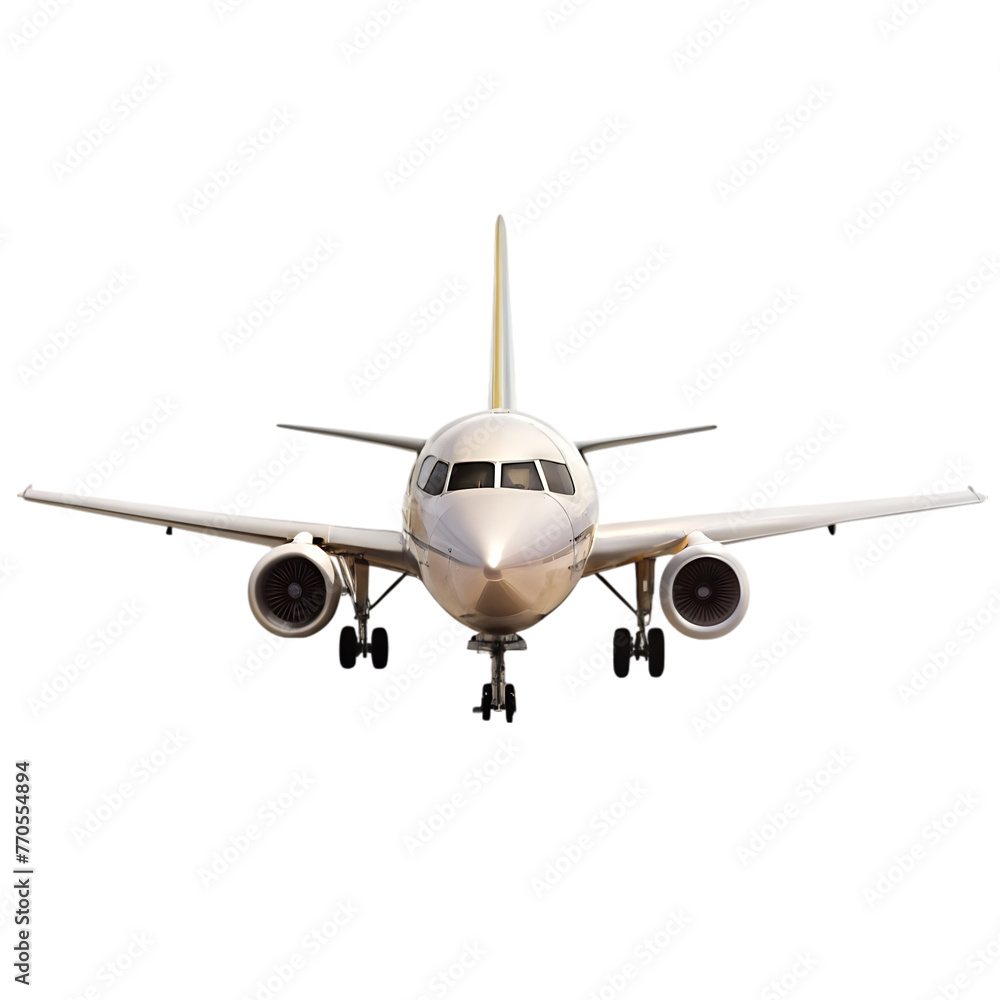 flying airplane set of realistic images on transparent background flying airplane set of realistic images on transparent background