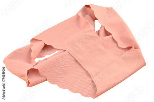Fotografie Gusset, peach pink seamless (invisible) women's underwear (lingerie, panties, br