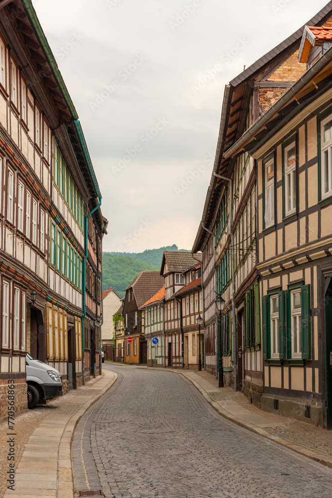 Streek with half-timbering houses