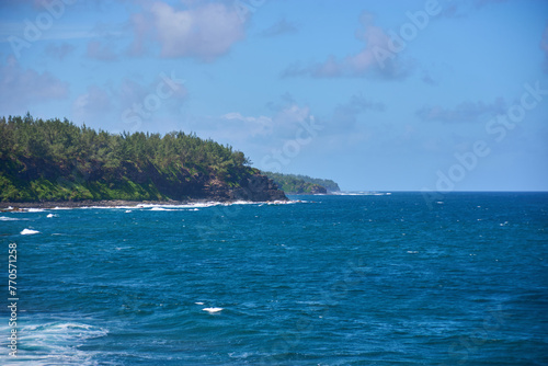 Le Gris Gris cliffs and beach on the south coast of Mauritius