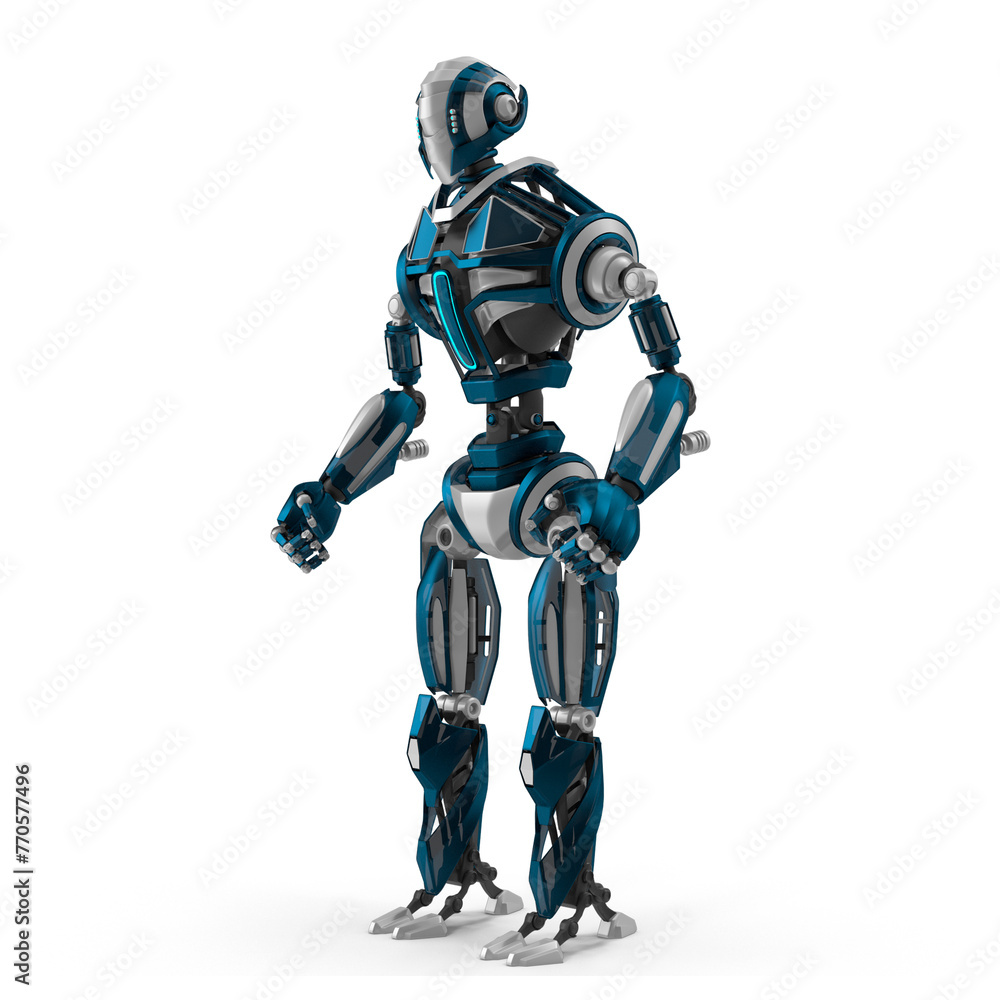 Advanced Realistic Robot 3D Model PNG - A Glimpse into the Future of AI and Robotics Technology