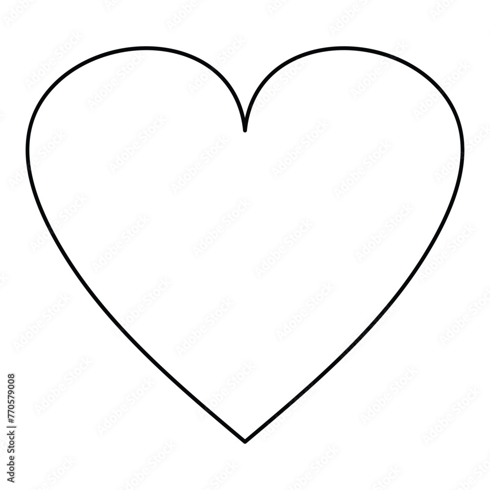 Heart continuous one line art drawing color shape Love sign outline Vector illustration Heart continuous one line art drawing color shape Love sign outline Vector illustration