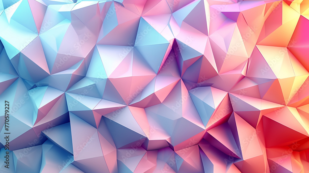 abstract background of polygonally colored shapes