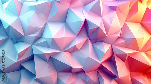 abstract background of polygonally colored shapes