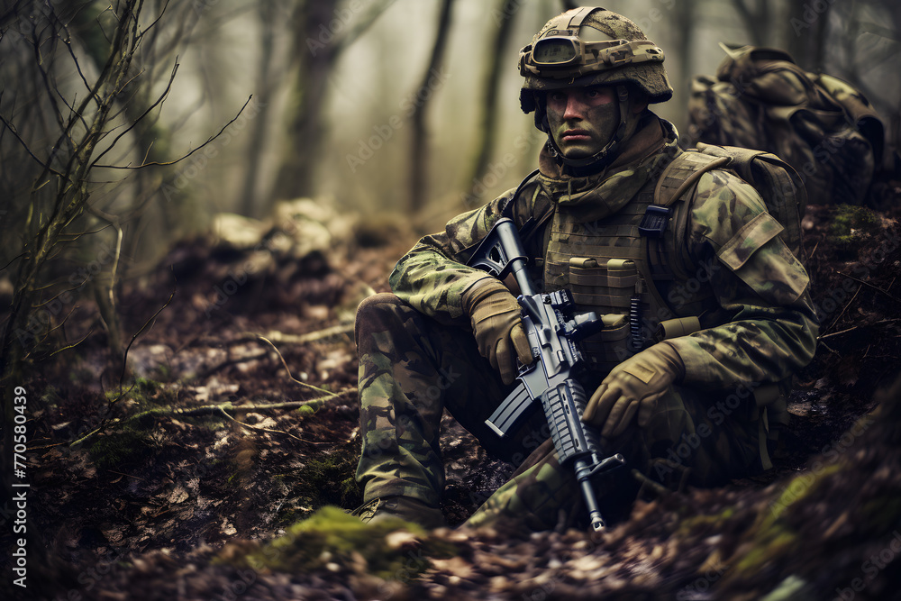 Obraz premium camouflage soldier, camouflage wallpaper war soldier fighting, war soldier fighting soldier, war