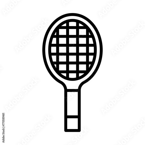 Racket line icon
