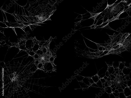 Spider web texture stock image use black background