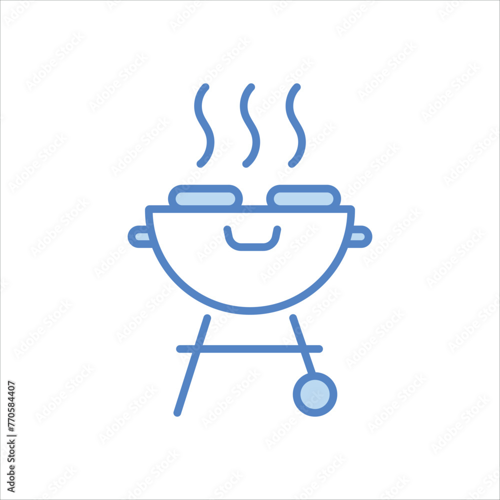 Grill icon editable stock vector Grill icon editable stock vector