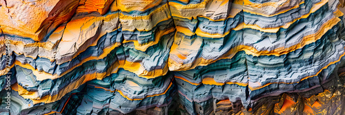 Eroded Elegance: A Journey through the Colorful and Textured Landscape of Rocks, Showcasing Natures Artistry in Erosion