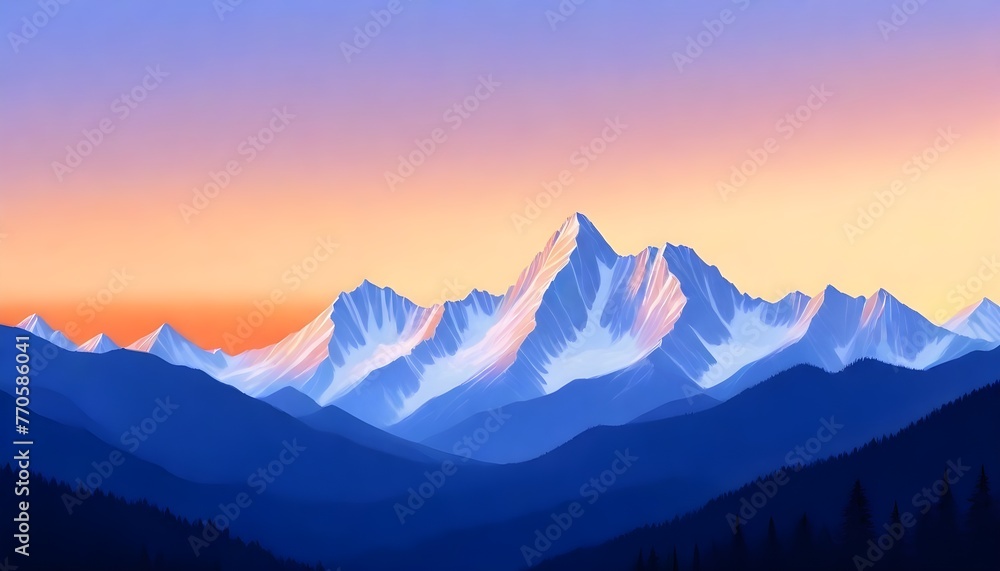 Landscape with mountains