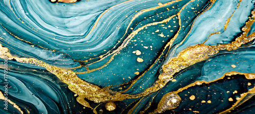 Abstract ocean- ART. Natural Luxury. Style incorporates the swirls of marble or the ripples. Generative AI.