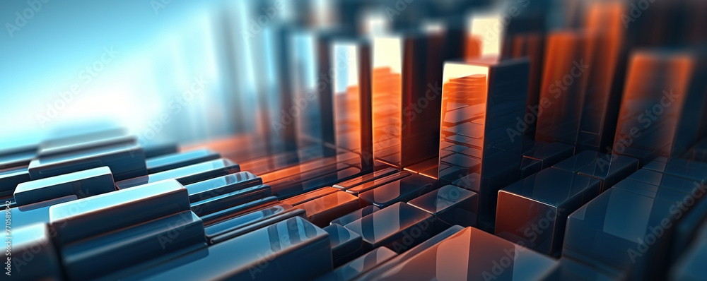 Obraz premium Digital background for tech, AI, data, audio, graphics, and more