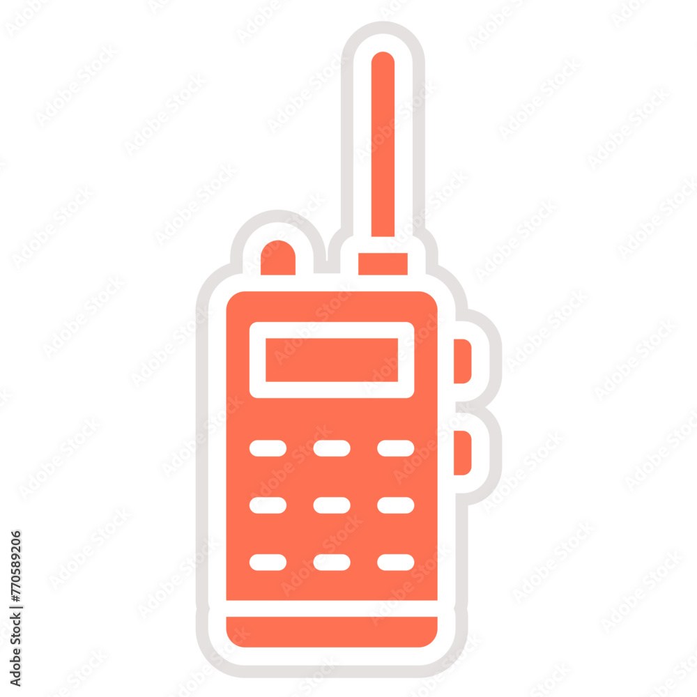 Walkie talkie Vector Icon Design Illustration Walkie talkie Vector Icon Design Illustration