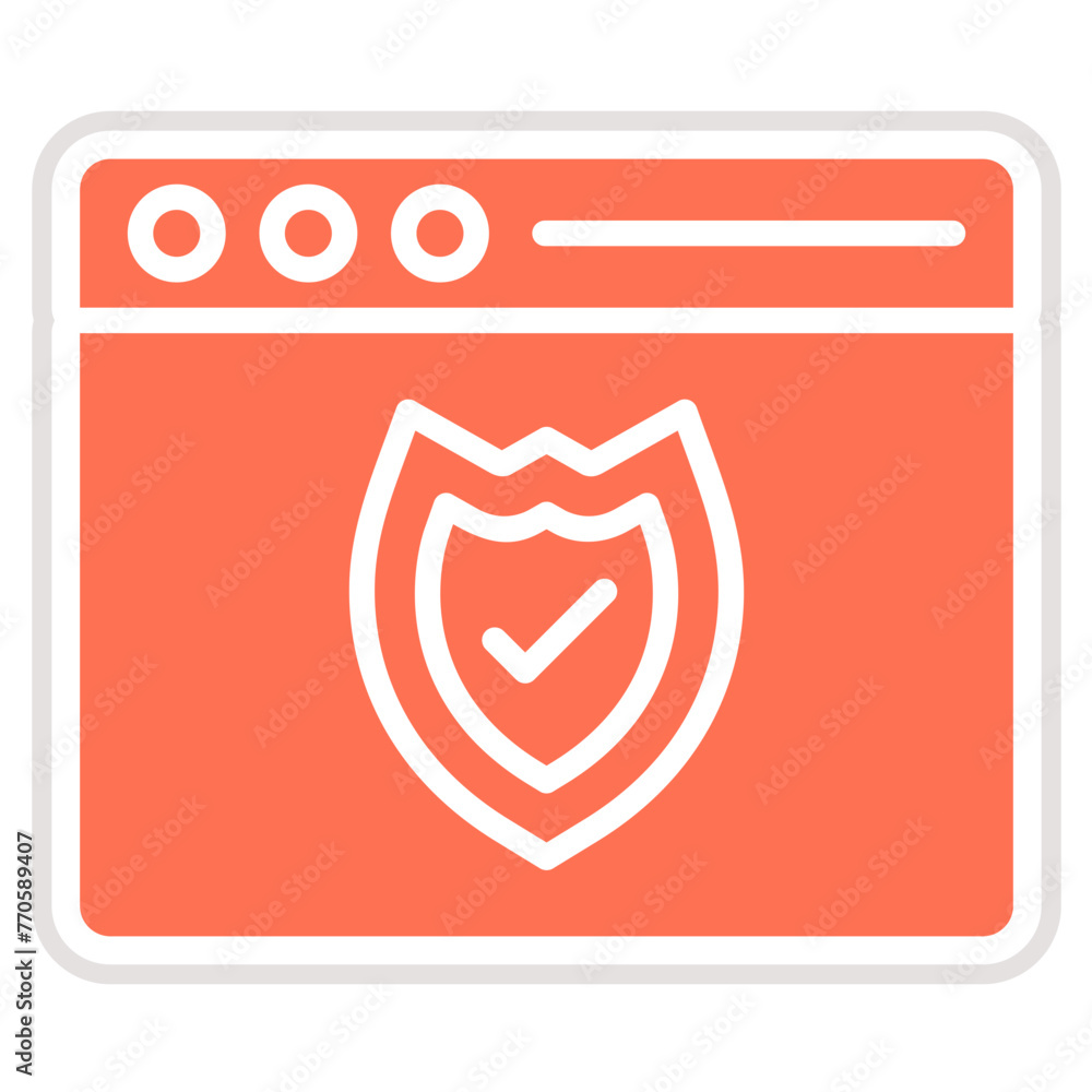 Web protection Vector Icon Design Illustration Web protection Vector Icon Design Illustration