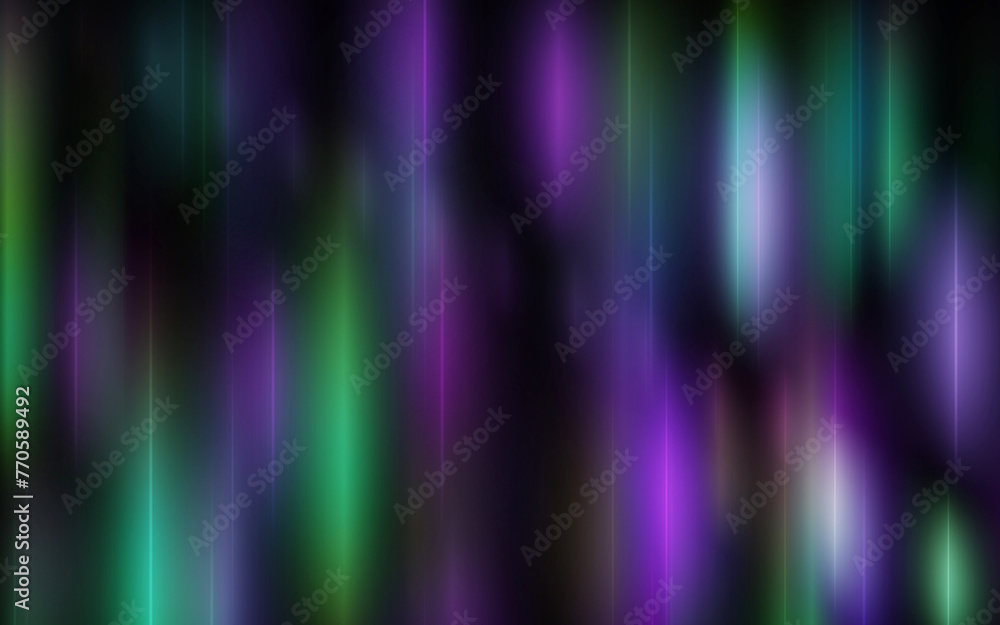 Beautiful abstract colorful background with green and purple lines. Fantastic glow