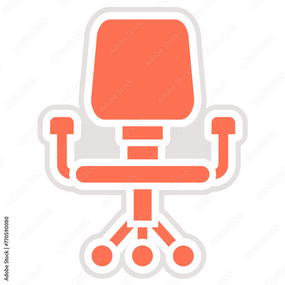 Desk chair Vector Icon Design Illustration Desk chair Vector Icon Design Illustration