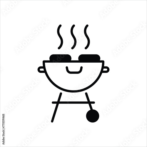 Grill icon editable stock vector