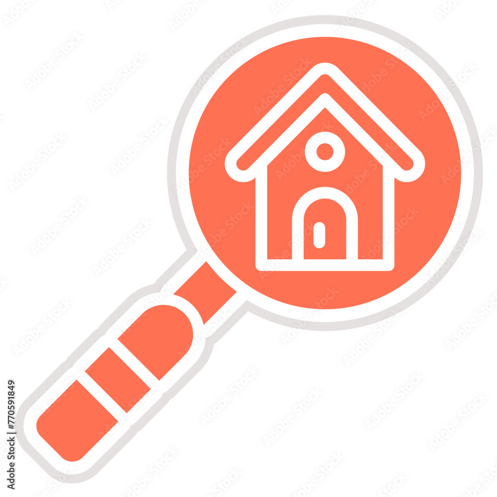 House search Vector Icon Design Illustration House search Vector Icon Design Illustration