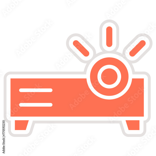 Projector Vector Icon Design Illustration