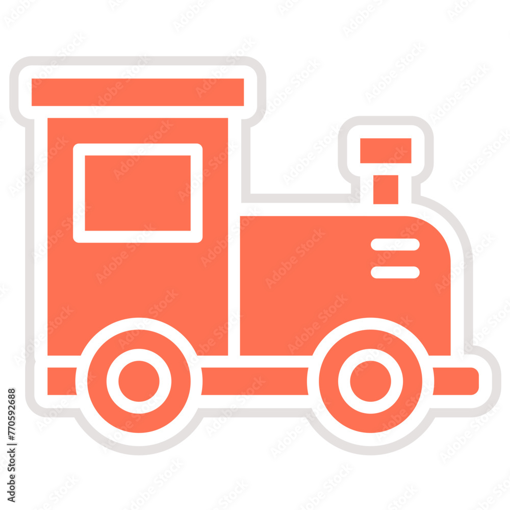 Train engine Vector Icon Design Illustration Train engine Vector Icon Design Illustration