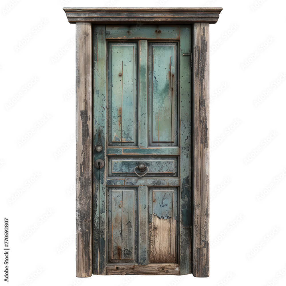 antique wooden door