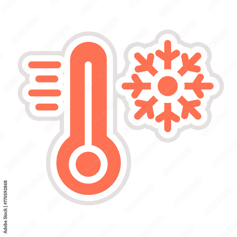 Cold Vector Icon Design Illustration Cold Vector Icon Design Illustration