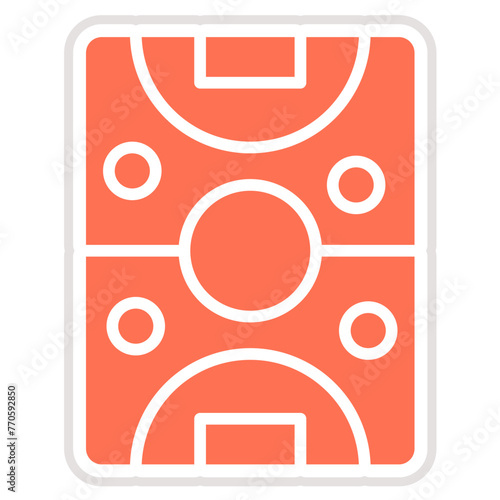 Air hockey Vector Icon Design Illustration
