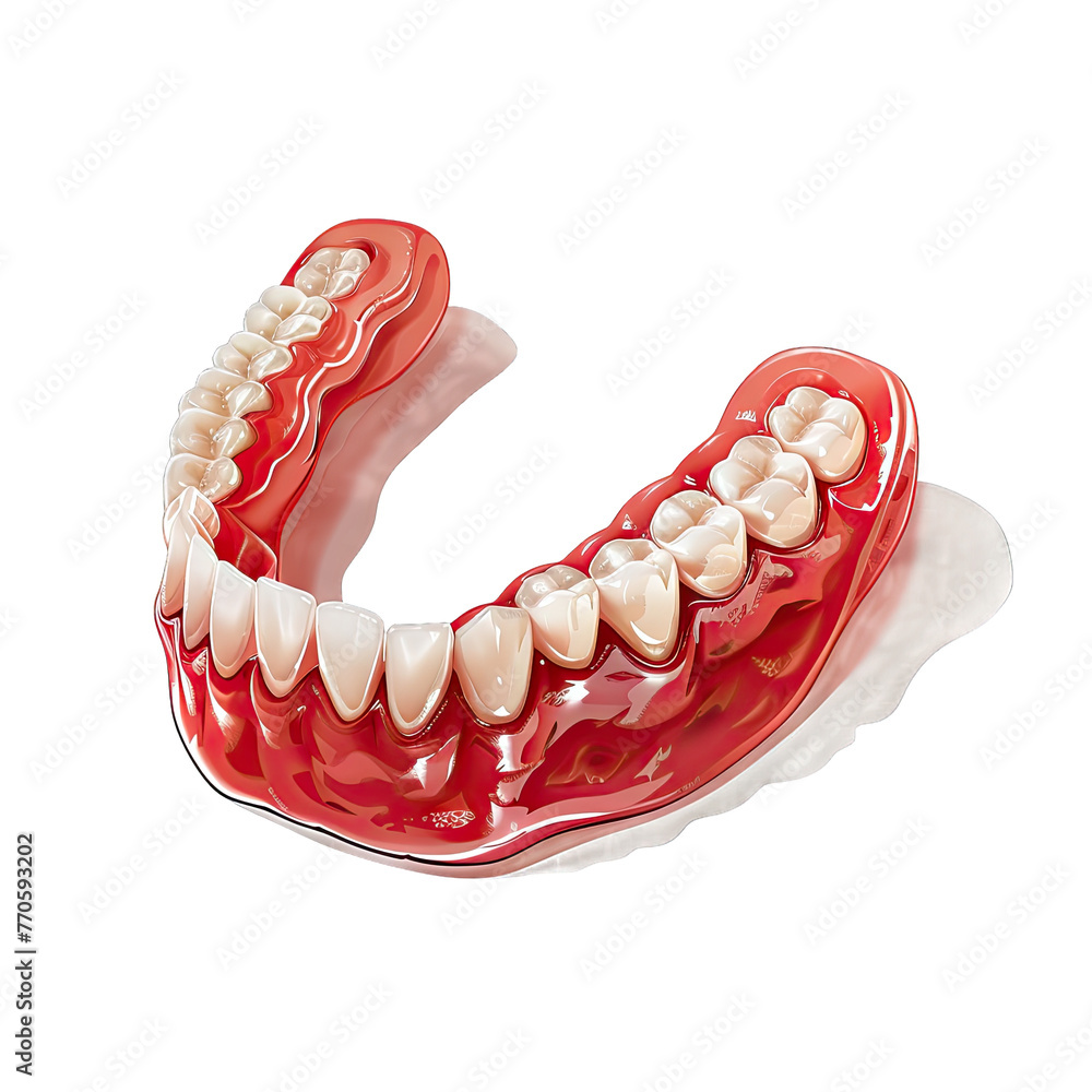 false teeth Isolated on white false teeth Isolated on white