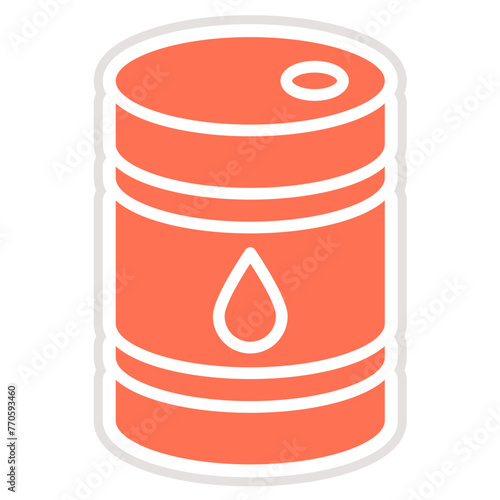 Oil barrel Vector Icon Design Illustration
