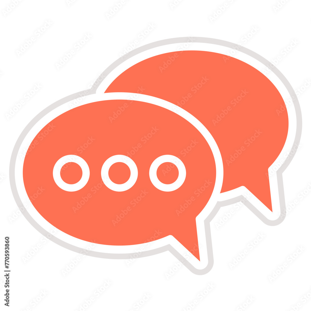 Chat Vector Icon Design Illustration Chat Vector Icon Design Illustration