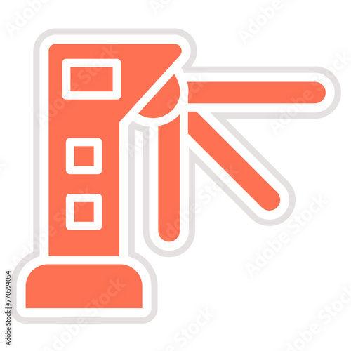 Turnstiles Vector Icon Design Illustration