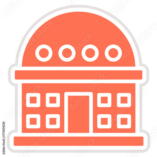 Planetarium Vector Icon Design Illustration