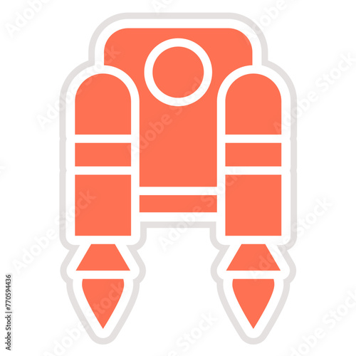 Jetpack Vector Icon Design Illustration