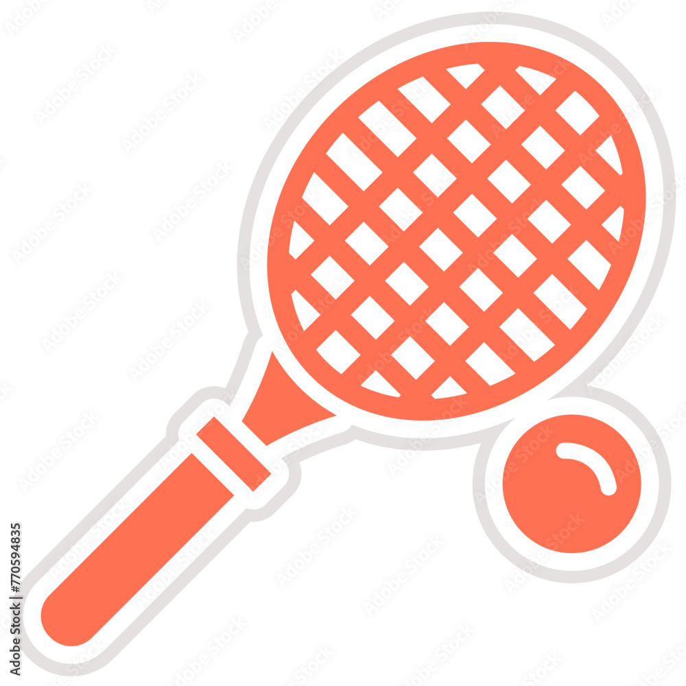 Racket Vector Icon Design Illustration Racket Vector Icon Design Illustration