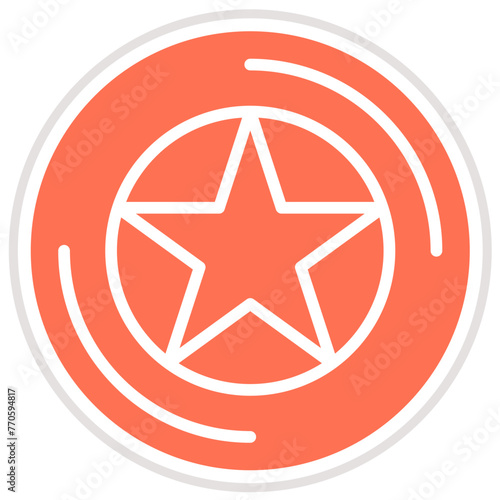 Frisbee Vector Icon Design Illustration