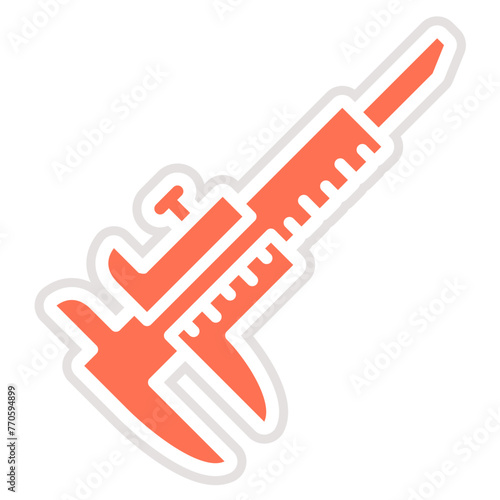 Caliper Vector Icon Design Illustration